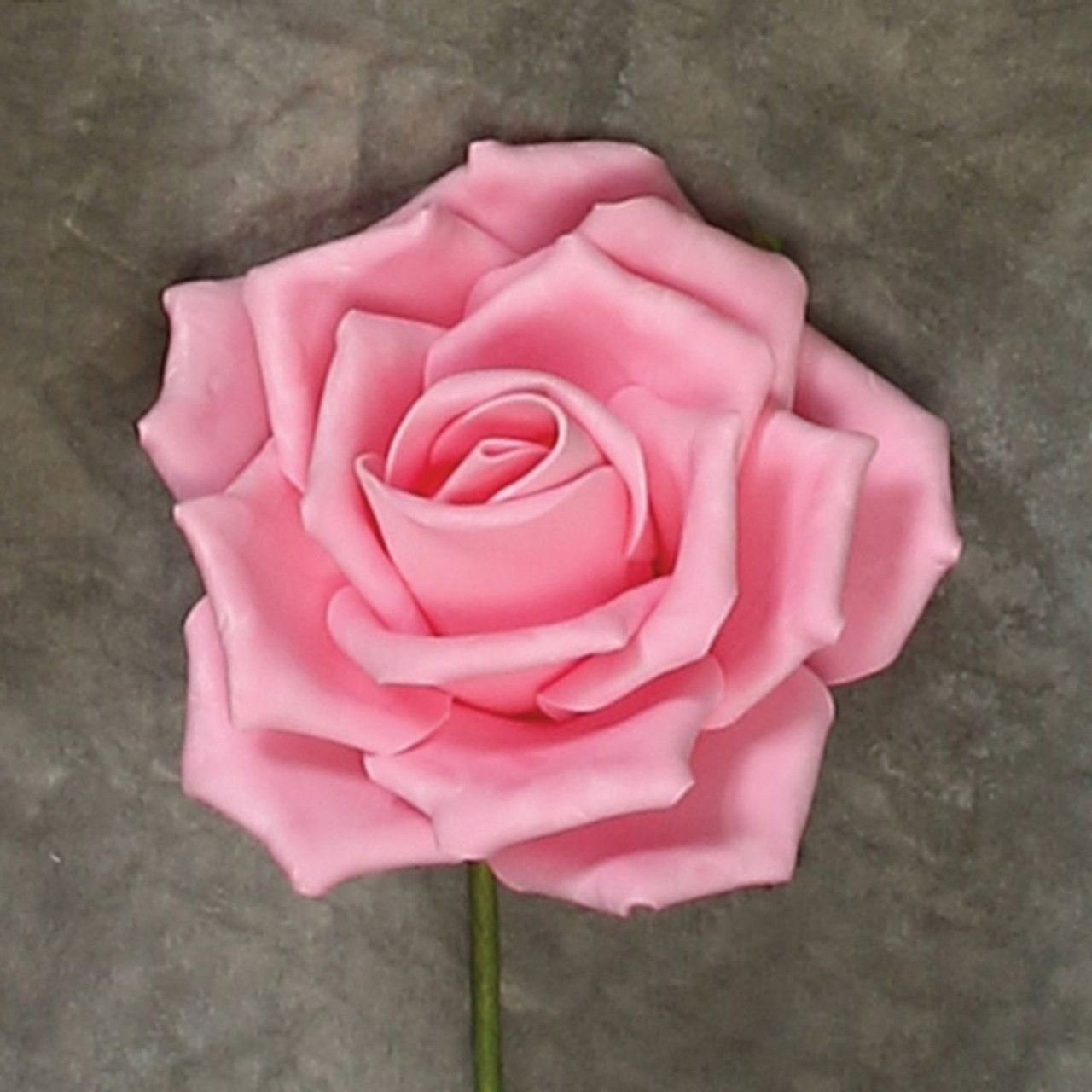 Faux Tea Rose Stem - Pink