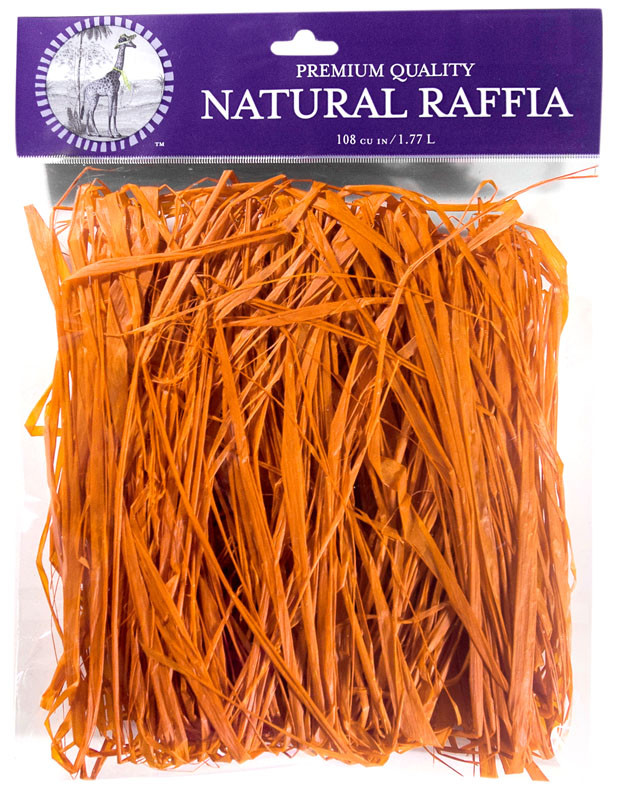 Orange Raffy Raffia 2oz Bag Orange