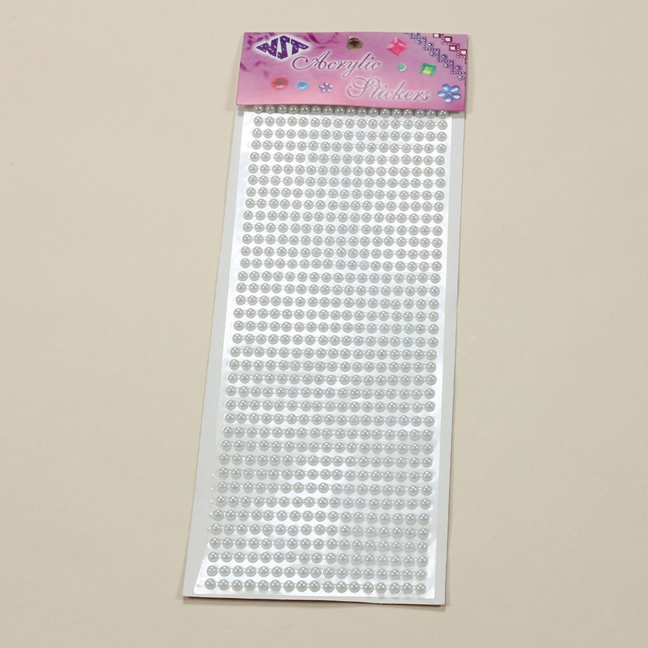 NAT * Pearl Stickers 5mm White