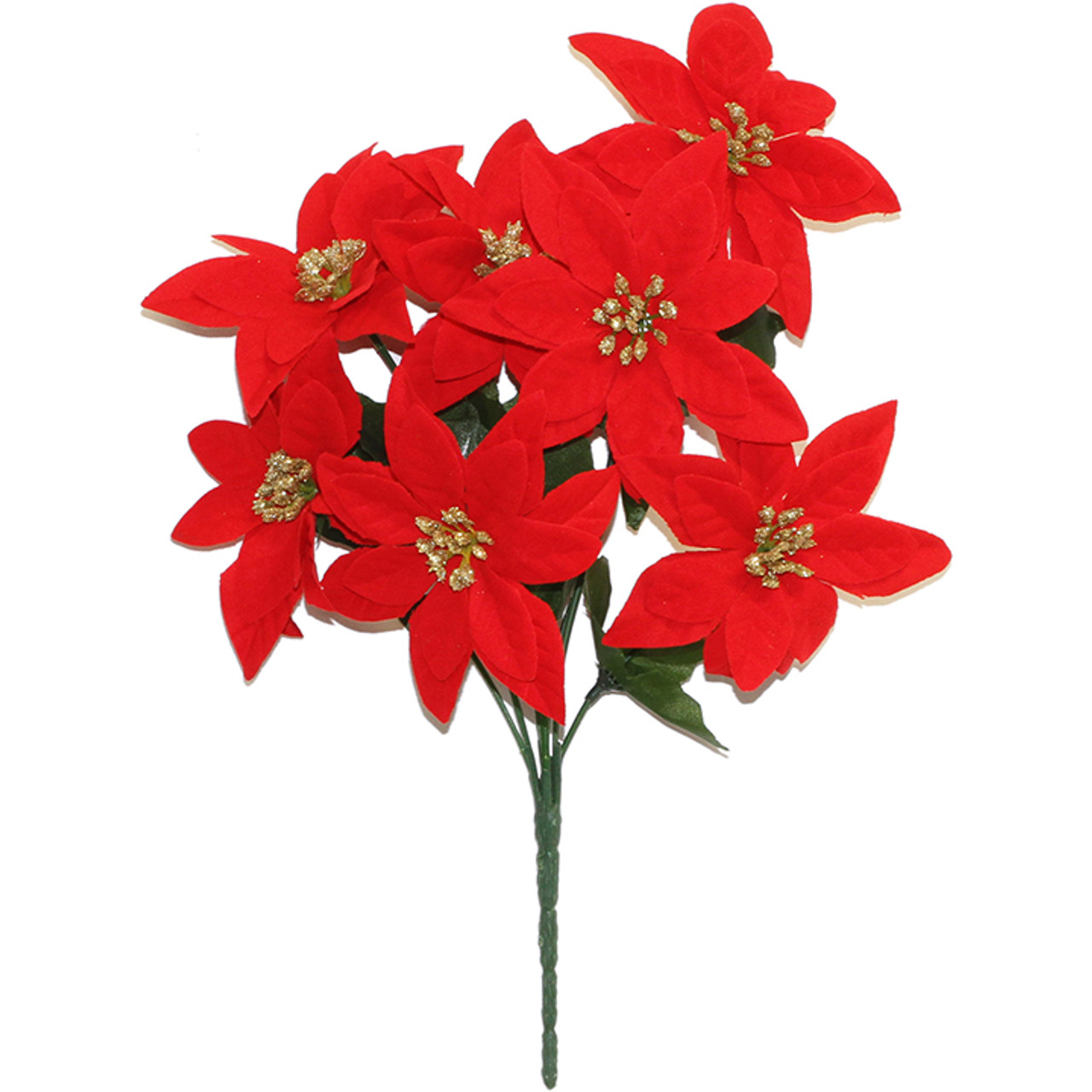 Red Silk Poinsettia Bush - Orman Inc.