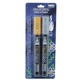 UCH *  Fabric Marker 2pc Gold/Silver 