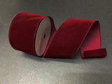 JAS *  DW Velvet 4"x25y Burgundy BE