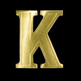 MAS * Gold Letters K