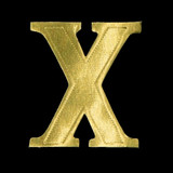 MAS * Gold Letters X