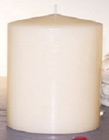 GWC * Candle Pillar 2.8"x3.8" Ivory