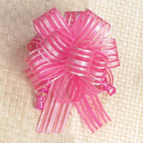 NAT * Sheer Pull Bow 1.25" Fuchsia