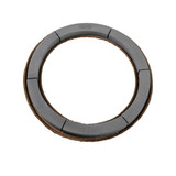 OAS * Mache Wreath 24" Black Foam
