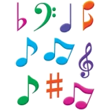 TCR-5417 Musical Notes Accents