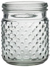 AD * Hobnail Jar 4"x 5" Clear