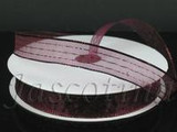 JAS *  Pinstripe Sheer 3/50 Burgundy
