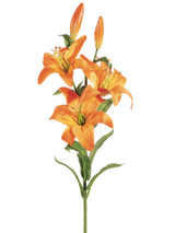 AS *  28" Garden Lily Spray Orange