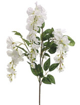 AS *  38" Wisteria Spray White
