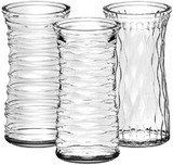 BRO * 8 1/2" Rose Vase Clear
