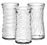 BRO * 9 3/4" Rose Vase Clear