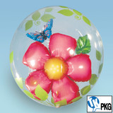 Flower and Butterfly 24" Bubble Balloon TK-211