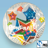 Congratulations! Stars 24" Bubble Balloon TK-220