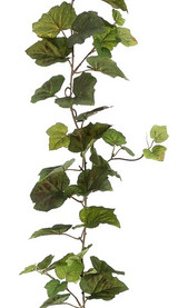 AS *  6ft Grape Leaf Garland TT Grn