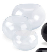 UNL *  8" Dia Bubble Bowl Clear