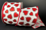 JAS *  DW WhiteBlackRed Hearts 40/10