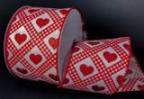 JAS *  DW Linen Red Hearts 40/10