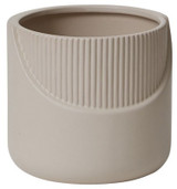 AD * Halen Pot 5x5" Off White