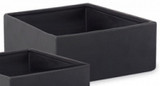 UNL *  Square 4" High Satin Black