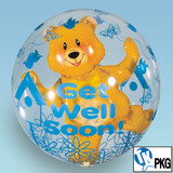 Get Well Bear 24" Bubble Balloon TK-204