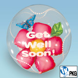 Get Well Soon Flower 24" Bubble Balloon TK-210
