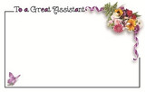 To A Great Assistant * D88-SP0445