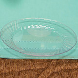 NAT * 6" Plastic Plate Clear