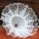 NAT * 9" Bouquet Holder White