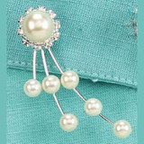 NAT * 2.25" Pearl Spray Floral Pins