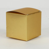 NAT * Box 2" Cube Metallic Gold