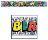 BEI *  Metallic Happy Birthday Banner