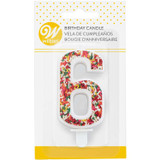 WIL *  Candle Numeral 6