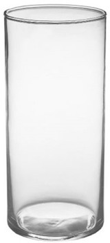 BRO * 7 3/4" Cylinder Vase Clear