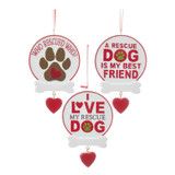 KA * 4.25" Rescue Dog Sign