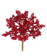 KA * 7.5" Red Berry Cluster Pick
