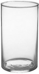 BRO * 6" Cylinder Vase Clear