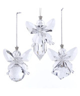 KA * 3-4" Angel Ornament Clear