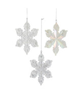 KA * 3.1" Snowflake Clear/Silver