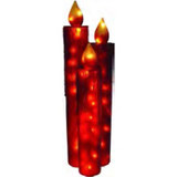 B * Trio Candles 48" Red