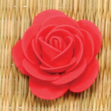 NAT * 1.75" Foam Flower Red