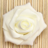 NAT * 2.5" Foam Flower Ivory