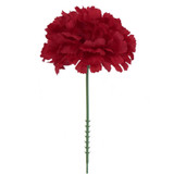 NIC *  3.5" Carnation Pick Burgundy