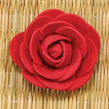 NAT * 1.75" Foam Flower Burgundy