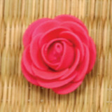 NAT * 1.75" Foam Flower Fuchsia