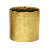 UNL *  Etched Cylinder 6" High Gold