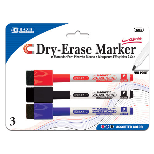 BAZ *  Dry Erase Markers 3/Pk