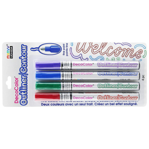 UCH *  Pen Outliner Fine Tip Set 